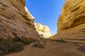 Canyon of Ein Avdat National Park, the Negev Desert Royalty Free Stock Photo