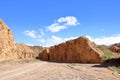 canyon formation at the Issyk Kul Lake in Aksai, Aksay, Kyrgyzstan