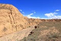 canyon formation at the Issyk Kul Lake in Aksai, Aksay, Kyrgyzstan