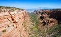 Canyon Between High Mesas Royalty Free Stock Photo