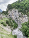 Canyon Kadargavan, river Fiagdon. Russia, North Ossetia - Alania