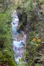 canyon of Kamniska Bistrica river near Kamnik in Slovenia