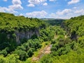 Canyon landscape top view - Emen Canyon, Bulgaria, Veliko Tarnovo Royalty Free Stock Photo