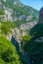Canyon of Moraca river in Montenegro Royalty Free Stock Photo