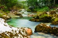 Canyon Mostnica near lake Bohinj in Slovenia