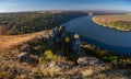 Canyon near the Dniester River. Landscapes of Ukraine Royalty Free Stock Photo