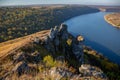 Canyon near the Dniester River. Landscapes of Ukraine Royalty Free Stock Photo