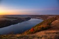 Canyon near the Dniester River. Landscapes of Ukraine Royalty Free Stock Photo