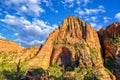 Canyon overlook l in Zion National Park, Utah, USA Royalty Free Stock Photo