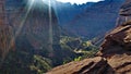 Canyon Overlook at Zion Royalty Free Stock Photo