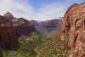 Canyon Overlook in Zion National Park in Utah Royalty Free Stock Photo