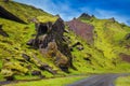 Canyon Pakgil - green grass on freakish rocks