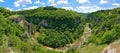 Canyon panorama top view - Emen Canyon, Bulgaria, Veliko Tarnovo Royalty Free Stock Photo