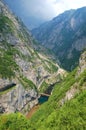 Canyon of Piva River, Montenegro Royalty Free Stock Photo