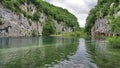 Canyon on Plitvice lakes in Croatia