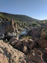 Canyon with river Royalty Free Stock Photo