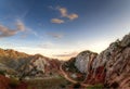 Canyon Road during sunset