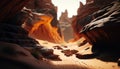 canyon sands background, generative AI Royalty Free Stock Photo