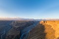 Canyon scenery in sunrise