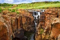 Canyon scenery with waterfalls of Bourkes Luck Potholes, South Africa