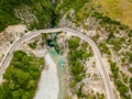 Canyon Shoshanit in beginning of National Park Valbona in Albania, Europe Royalty Free Stock Photo