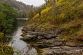 Canyon with a small brook in Croatia Royalty Free Stock Photo