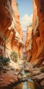 Canyon Stream A Tim Hildebrandt Inspired Painting
