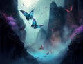 The Mysterious Canyon: A Place of Butterflies, Waterfalls, and Luminous Flowers