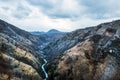 The canyon of Tara river (Kanjon rijeke Tare) in Montenegro