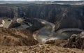 Canyon of Uvac river with meanders at  Nature reserve Uvac, Serbia Royalty Free Stock Photo