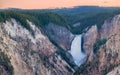 Canyon Waterfall at Dusk Royalty Free Stock Photo