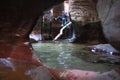 Canyoneering in Utah Royalty Free Stock Photo