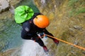 Canyoning Furco Canyon Royalty Free Stock Photo