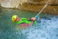 Canyoning in the Pyrenees Royalty Free Stock Photo