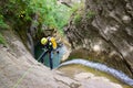 Canyoning in Spain Royalty Free Stock Photo