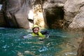 Canyoning in Spain Royalty Free Stock Photo