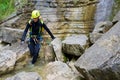 Canyoning in Spain Royalty Free Stock Photo