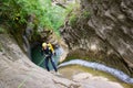 Canyoning in Spain Royalty Free Stock Photo