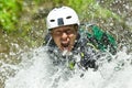 Canyoning Waterfall Descent Royalty Free Stock Photo