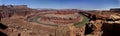 Canyonlands Gooseneck Overlook Panorama Royalty Free Stock Photo