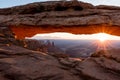 Canyonlands National Park Mesa Arch at Sunrise Royalty Free Stock Photo
