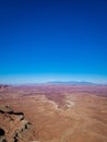 Canyonlands National Park overlooking the mountain in the distance Royalty Free Stock Photo