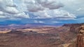 Canyonlands - Panoramic aerial view on Colorado River canyon seen from Buck Canyon Overlook near Moab, Utah, USA Royalty Free Stock Photo