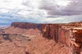 Canyonlands - Panoramic view on Junction Butte seen from Grand View Point Overlook near Moab, Utah, USA Royalty Free Stock Photo