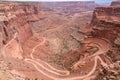 Canyonlands - Scenic view from Shafer Trail Viewpoint in Canyonlands National Park near Moab, Utah, USA Royalty Free Stock Photo