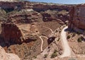 Canyonlands Shafer Trail Overlook Royalty Free Stock Photo