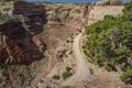 Canyonlands Shafer Trail Overlook Royalty Free Stock Photo