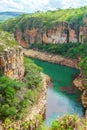 Canyons of Furnas, city`s postcard of CapitÃÂ³lio MG Brazil. Royalty Free Stock Photo