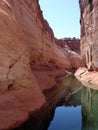 Canyons in Lake Powell of Lake Powell. Royalty Free Stock Photo