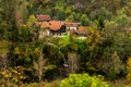 Canyon with a small brook in Croatia Royalty Free Stock Photo